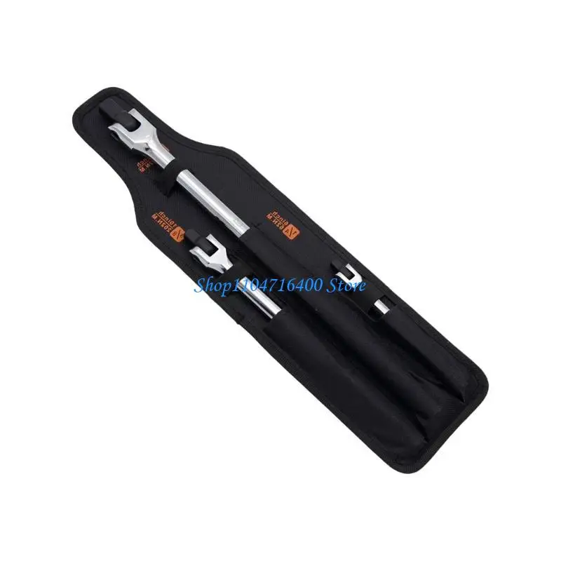 y1gd 3 Piece Multiple Size Breaker Bar Tool Set 1/4 3/8 1/2in Drive Rotating Head Design Chrome Steel Mechanic Tool