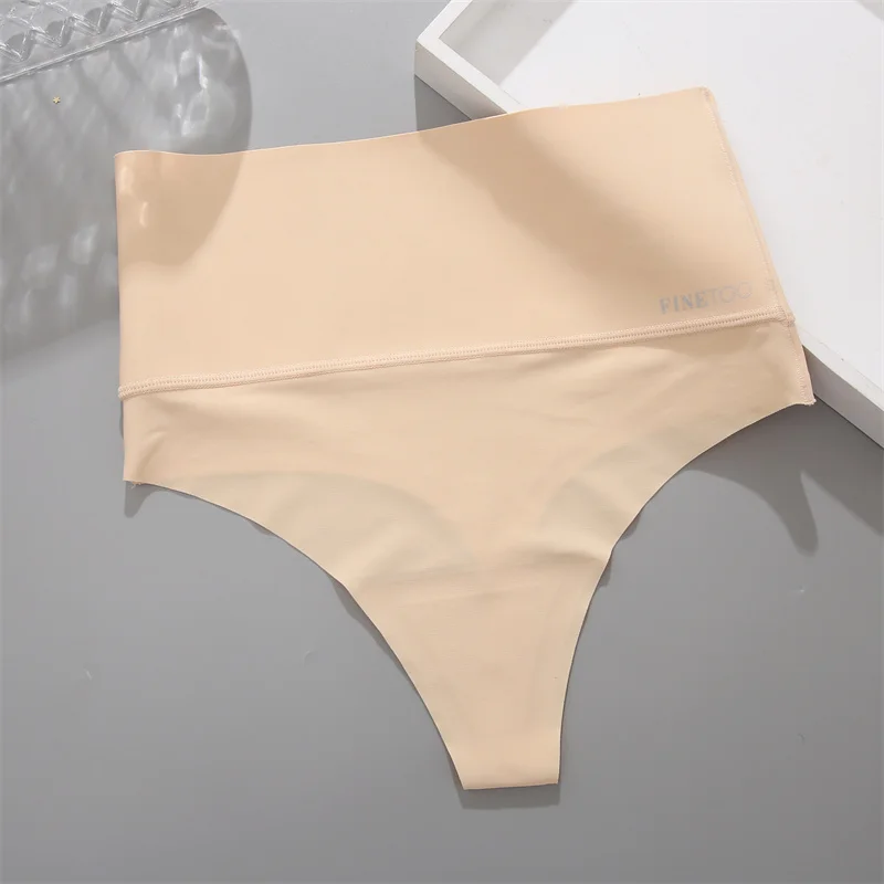 FINETOO Frauen Nahtlose Tangas Hohe Taille Bikini Unterhose S-XL Damen G-string Unterwäsche Weibliche Bequeme Tanga Höschen 2022
