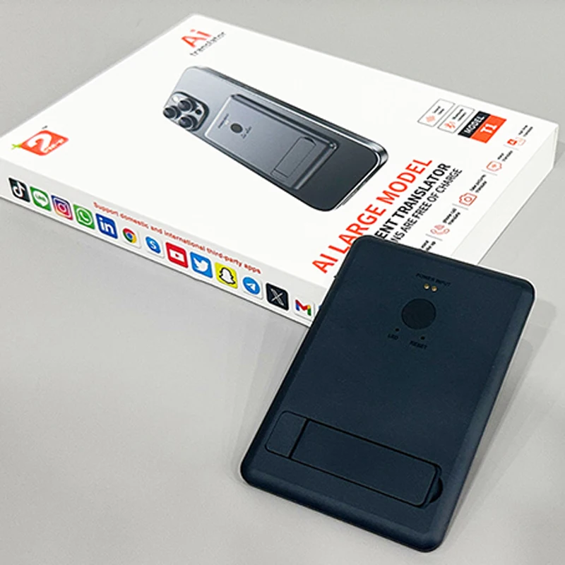 

AI T1 Переводчик: 144 онлайн-языка / 16 офлайн-языков, магнитное крепление для телефона, видеозвонки в реальном времени и офлайн-режим