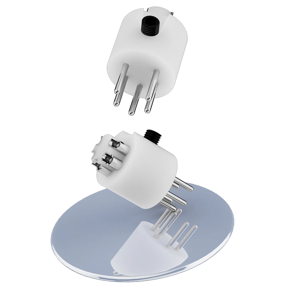 Monosaudio 5pin din macho plug conector de cobre puro alta fidelidade áudio diy turntable tonearm 24k ouro ródio chapeado adaptador di92g