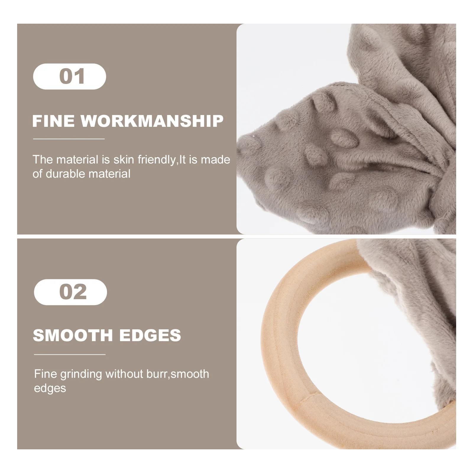 2 قطعة منشفة استرضاء الطفل لطيف اللمس النسيج لحديثي الولادة النوم المعونة عضاضة حلقة مريحة المحمولة التمريض منديل