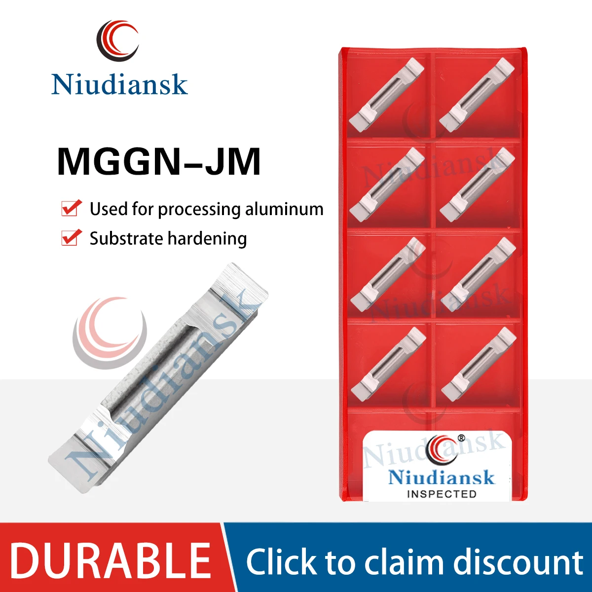 MGGN150 200 300 500-JM -R-8 MGMN150 200 250 300 400 500 -M-G جودة عالية CNC الحز شفرة مخرطة الألومنيوم مشقوق أداة القطع