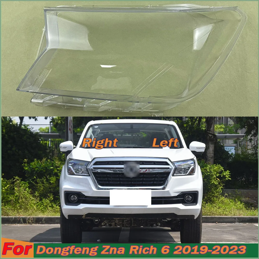 

Headlight Cover Headlamp Shell For Dongfeng Zna Rich 6 2019-2023 Transparent Lampshade Case Plexiglass Replace Original Lens