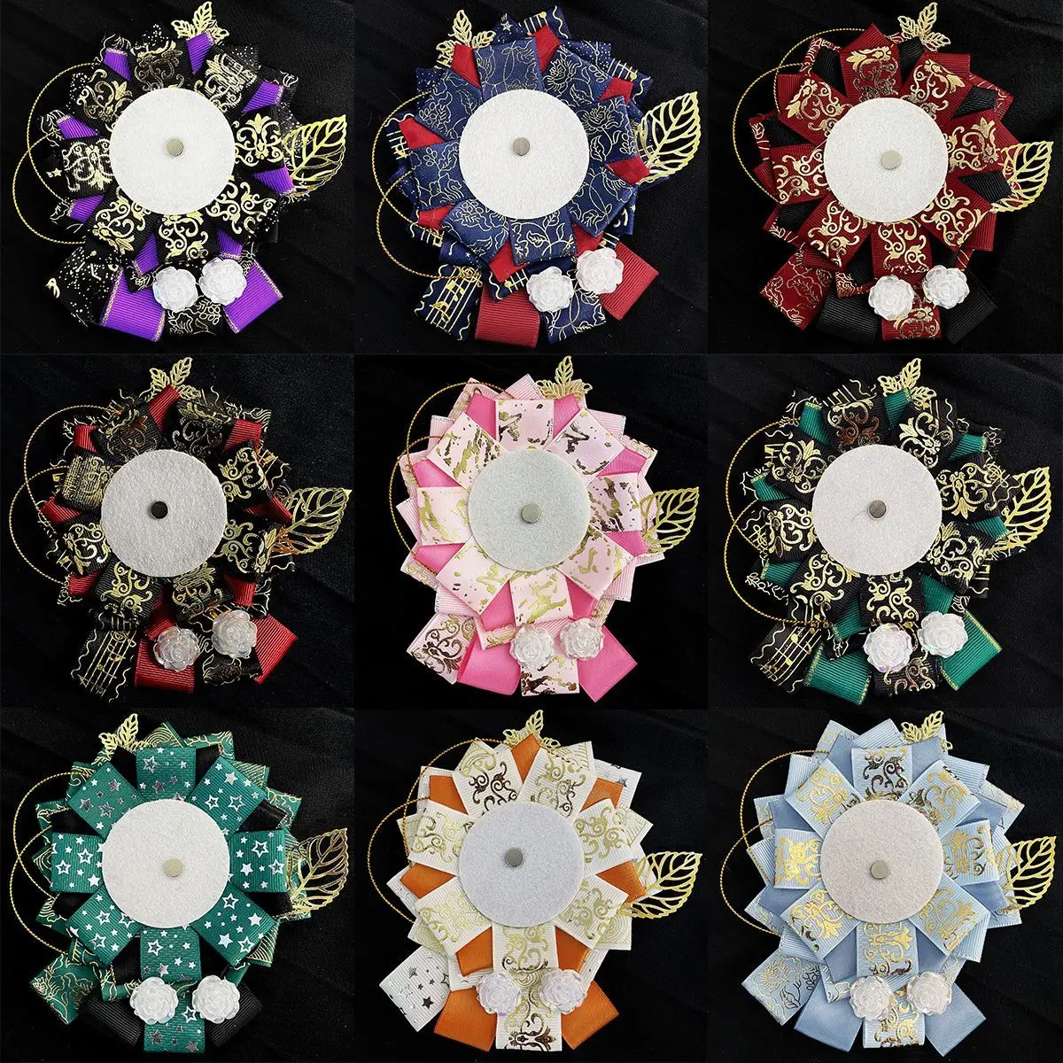 Vintage Original Gorgeous Color Block Badge Holder Gu Mei Ita Bag Decoration Accessory Cosplay Ita Bag Decor Accessory
