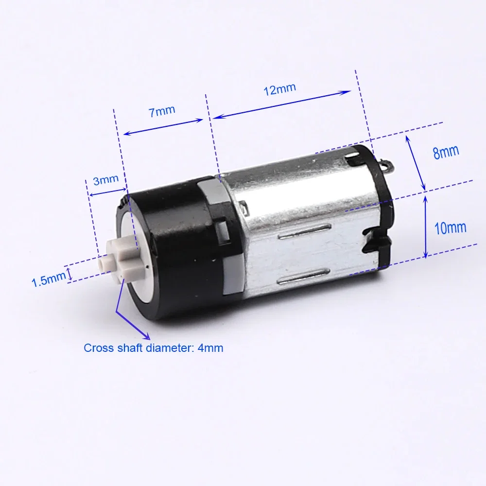 Mini 10mm Planetary Gear Motor DC 2V-6V 40-120RPM M10 Gear Motor 3V 5V Rare Earth Strong Magnetic Lock Robot Car Model Low Noise