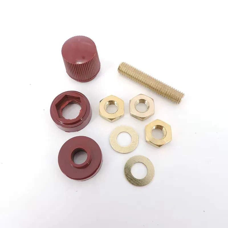 6/8/10mm Terminal Block Copper Nut 333 555 Pure Copper Connector Inverter Welding Machine Terminal Block A5