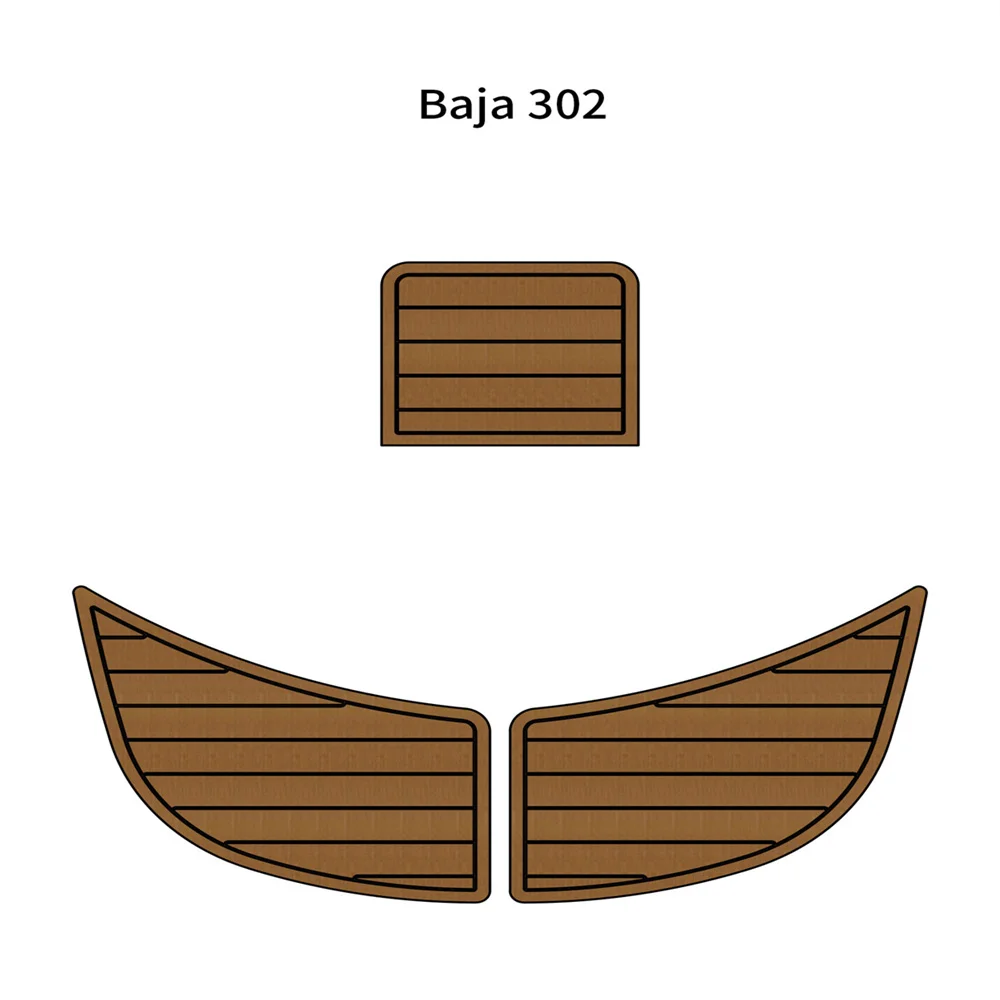 

2002 Baja 38 Special Swim Platform Step Mat Boat EVA Foam Teak Deck Flooring Pad