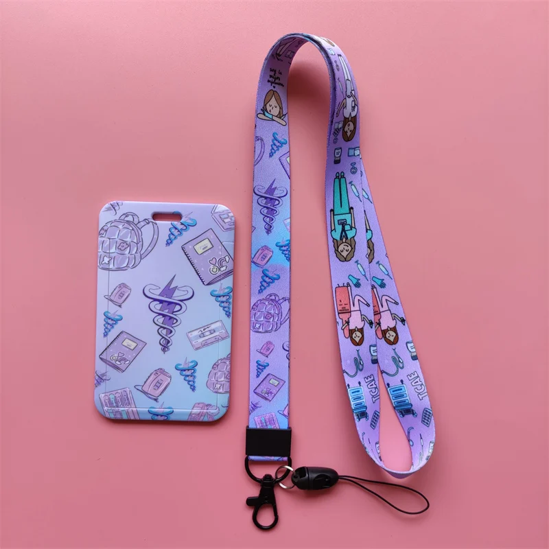 Krankenschwester Arzt Lanyard Ausweishalter Lanyard Mädchen Ausweishalter Umhängebänder Frauen Ausweishalter Schlüsselanhänger Zubehör – Detail 22