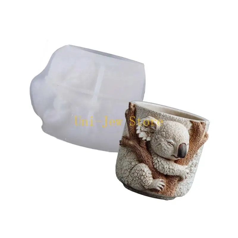 قالب زارع من السيليكون سعة 40 جيجا بايت بنمط كوالا وملمس من السيليكون مثالي للديكورات الخرسانية المصنوعة يدويًا من مجوهرات #3