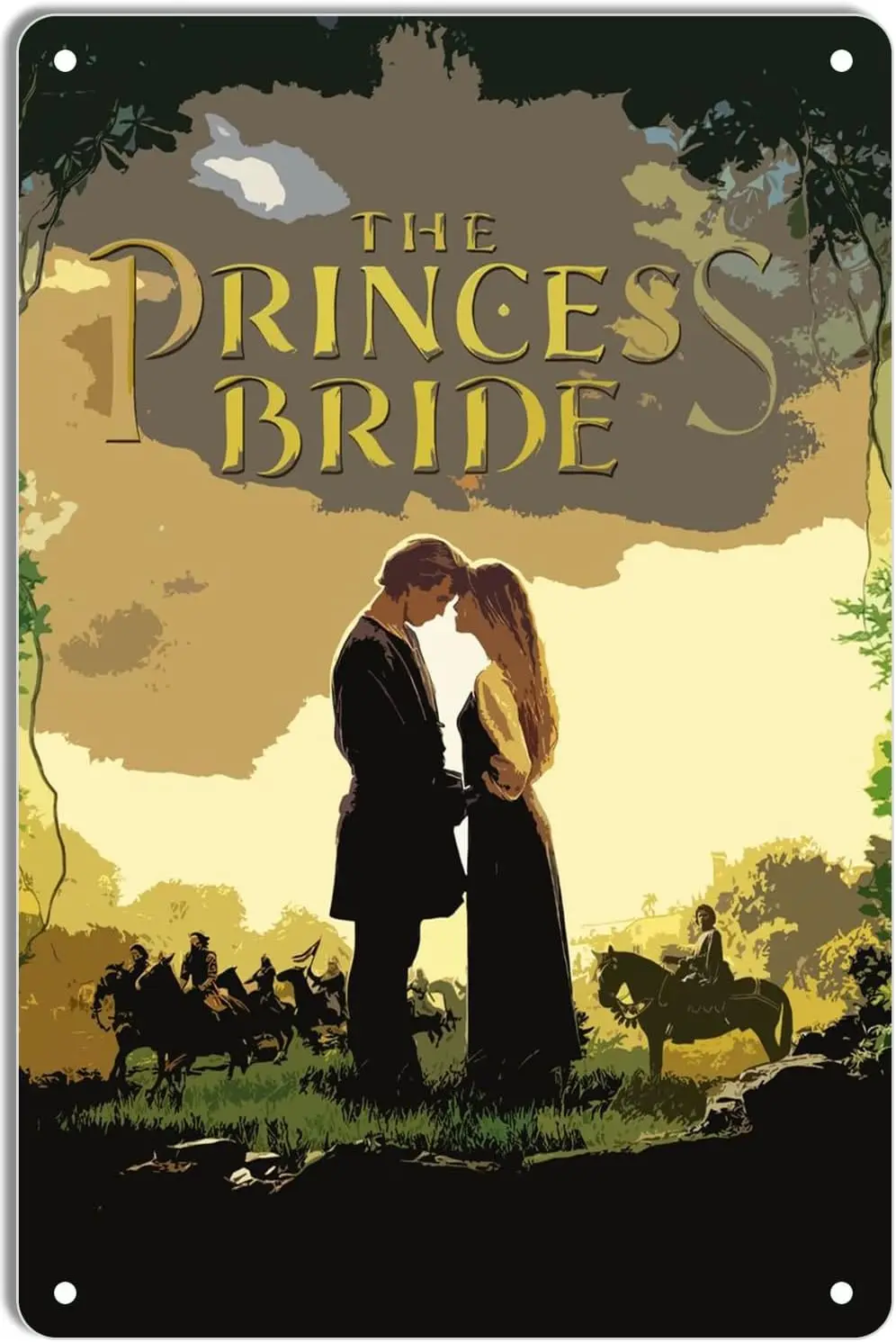 Metal Tin Sign The Princess Bride Classic Movie Posters for Home Theater Decor and Retro Wall Art 8x12 Inch sign