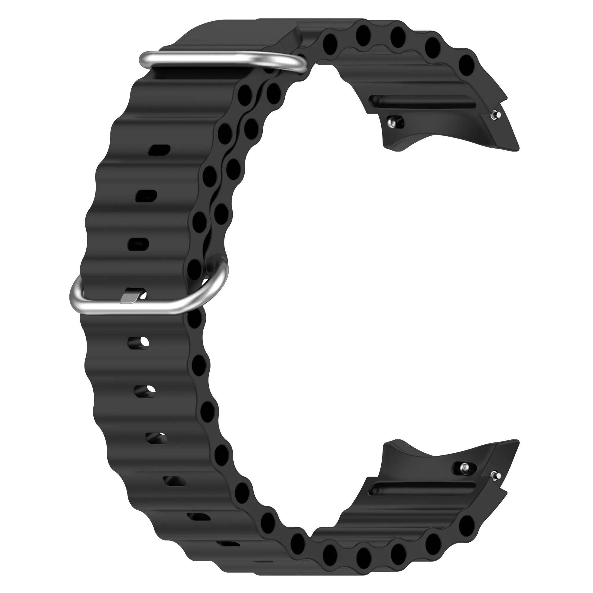 20mm Ocean Band for Samsung Galaxy Watch 4/5/6 44mm 40mm 5 Pro 45mm Silicone Bracelet Correa Galaxy Watch 6 Classic 47mm 43mm