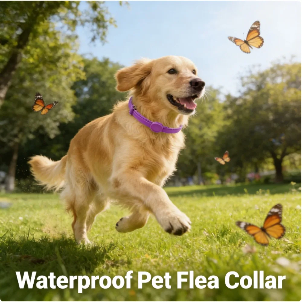 Adjustable Flea Tick Mosquito Repellent Calming Collar for Dogs Cats