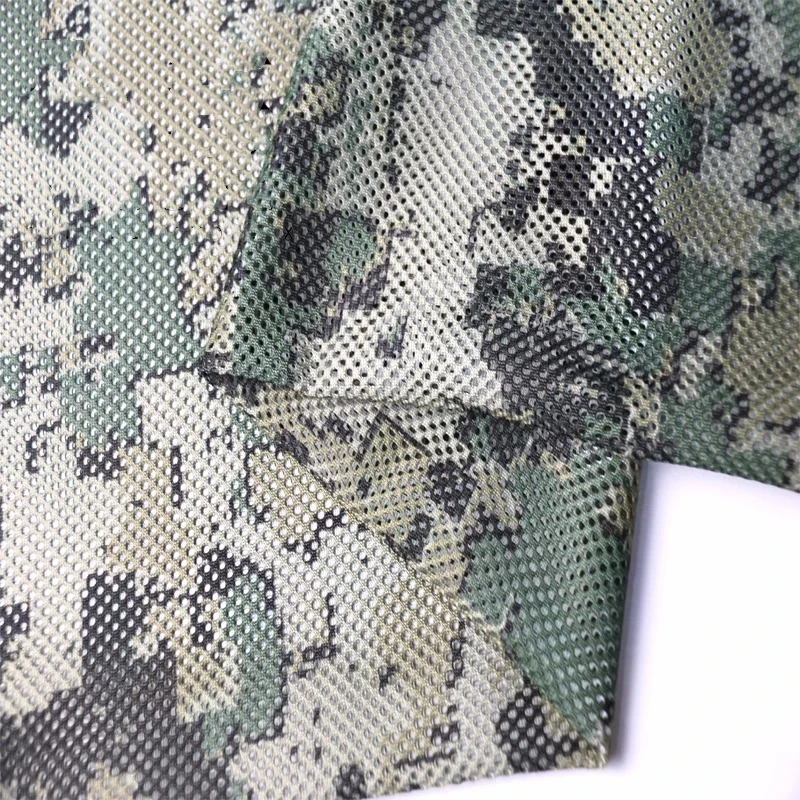 Mexican Camouflage Mesh Fabric US4CES Mecixo Camo Polyester Cloth Ghillie Suit Helmets Cover Sunshade Mask Scarf DIY