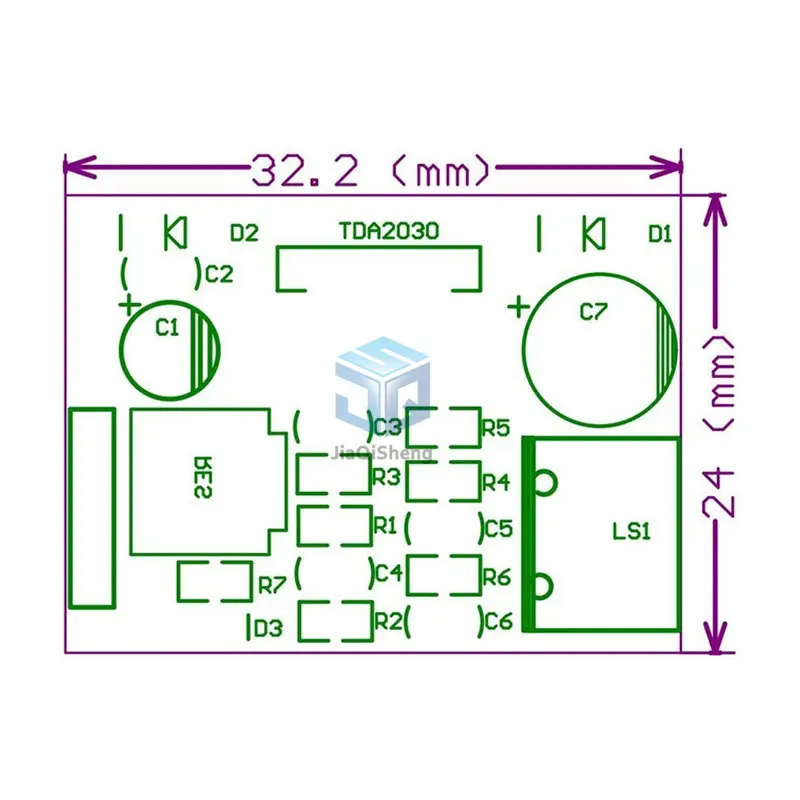 Modulo TDA2030 alimentatore TDA2030 modulo scheda amplificatore Audio TDA2030A 6-12V singolo