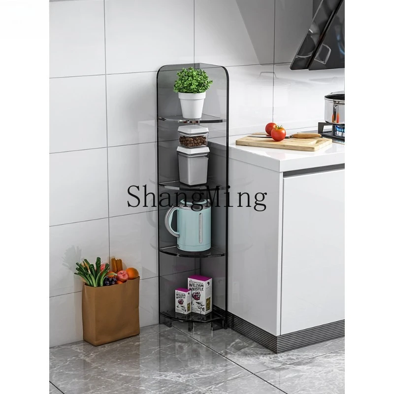 

FG light Luxury Kitchen Multi-layer Storage Rack Household Storage Integrated Shelf Triangle Cabinet
