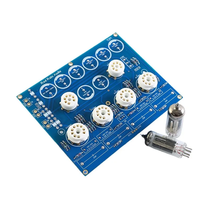 DIY Vacuum Tube Stereo Preamplifier Kit, PCB Circuit Board, Unassembled Component Set, Low‑Distortion