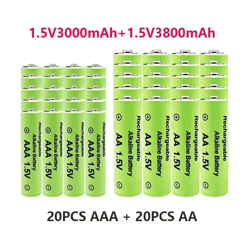 

100% Original 1.5V AAA3.0Ah+AA3.8Ah Rechargeable battery NI-MH 1.5 V battery for Clocks mice computers toys so on+free shipping