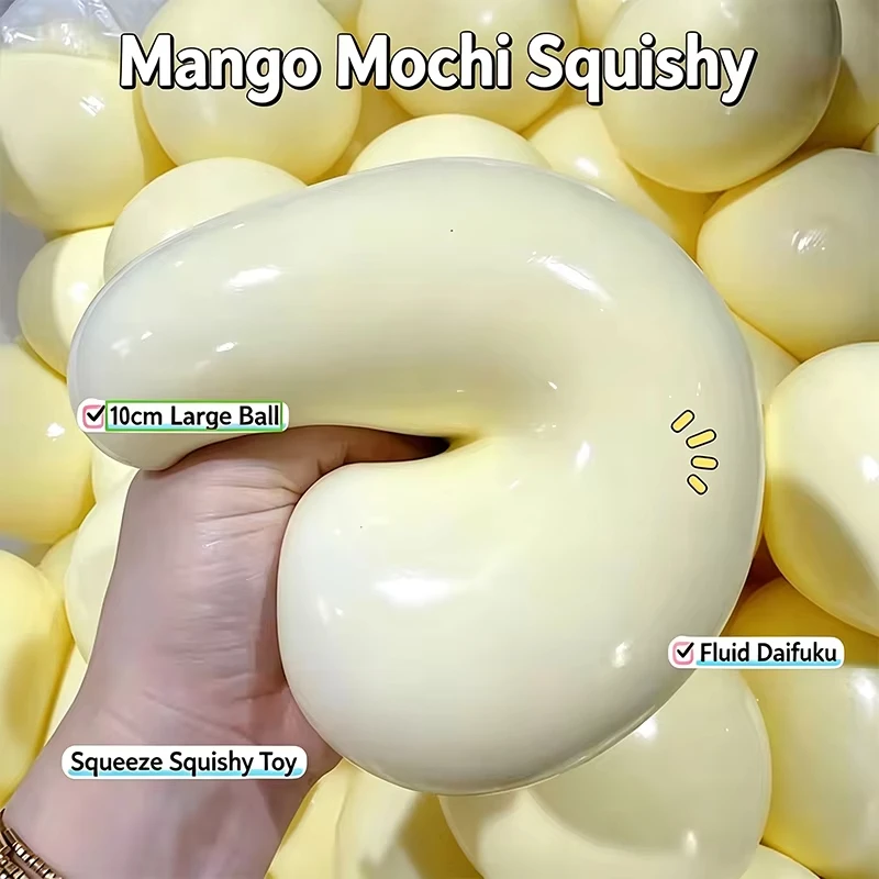 Squishy Jumbo Stress Balls Fidget Toy Soft Slow Rebound Anti-Anxiety Squeeze Stress Ball ASMR Sensory Soft Anti Stress Toy