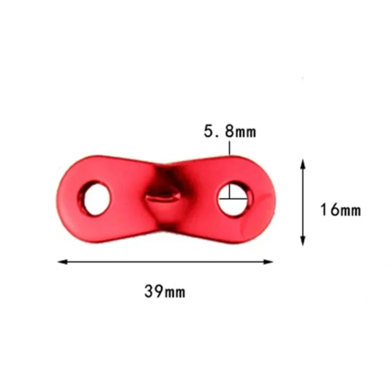 10 Pcs Aluminum Alloy Tent Rope Tensioners Camping Non-Slip Cord Lock Buckles Dual Holes Wind Rope Peanut Stopper