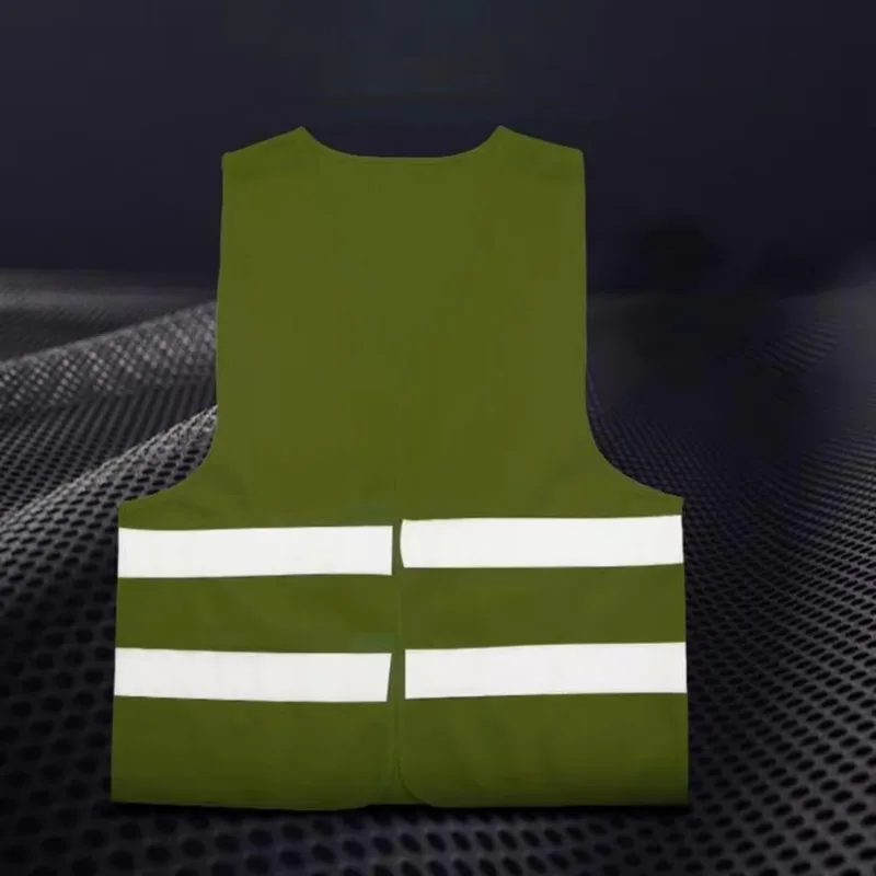 Chaleco reflectante fluorescente de alta visibilidad para exteriores, ropa de seguridad, chaleco de ventilación