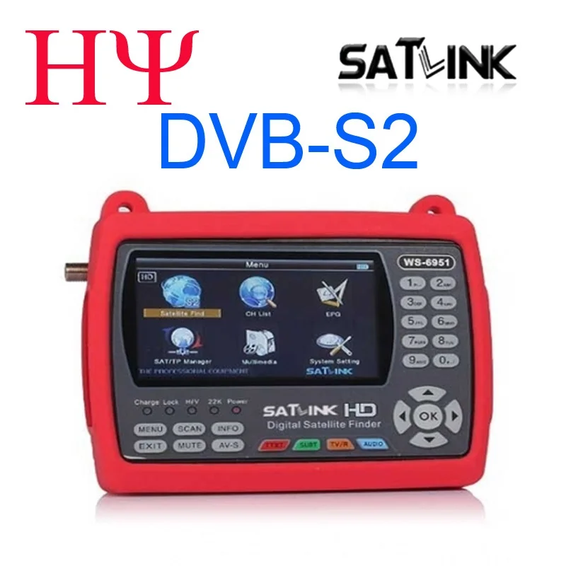 

Satlink WS-6951 DVB-S/S2 Satellite Finder with MPEG-2/MPEG-4 compliant and backlight Satlink WS 6951 Meter TV signal Finder