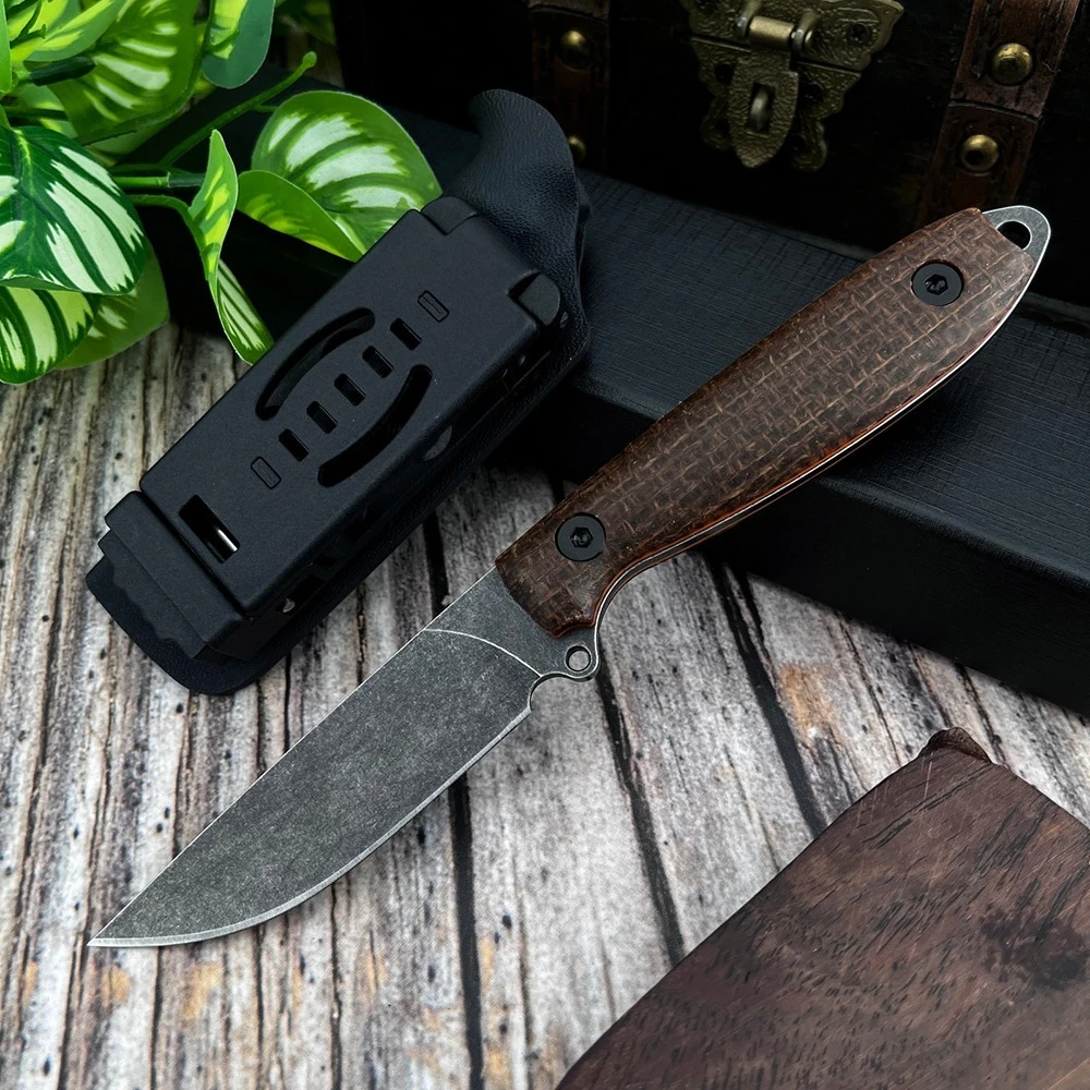 

Portable Camping Hiking Fishing Backpacking Knives EDC Survival Knife High Hardness Outdoor Straight Blade Knife Non-Slip Grip