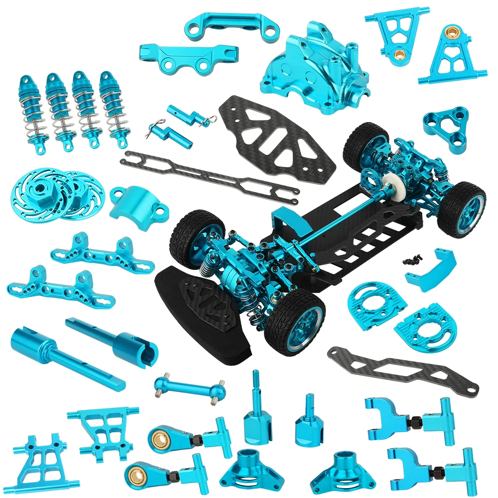 

Tamiya TT02 Full Set Upgrade Parts Kit Drive Shaft CVD Suspension Arm Shock Absorber Steering Assembly for TT02 1/10 RC Car