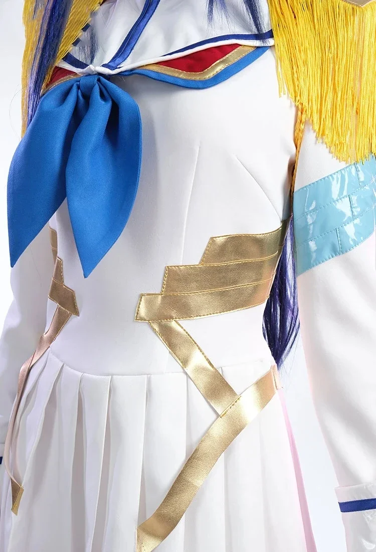 Costume de Cosplay de Satsuki Kiryuin avec Perruque pour Fille, Interrupteur Uniforme, Robe de Marin, Vêtements de ixd'Halloween et de Carnaval