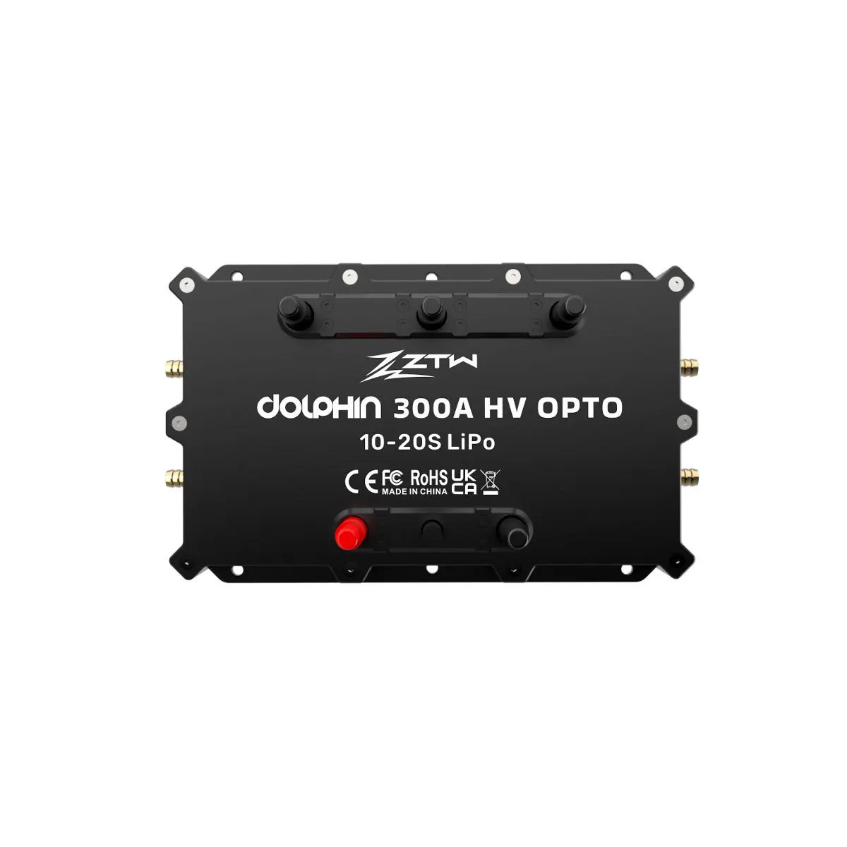 FATJAY ZTW Dolphin 300A High-Voltage 10-20s (42-84V) OPTO Waterproof IP67 Bidirectional Brushless ESC for Electric Surfboard