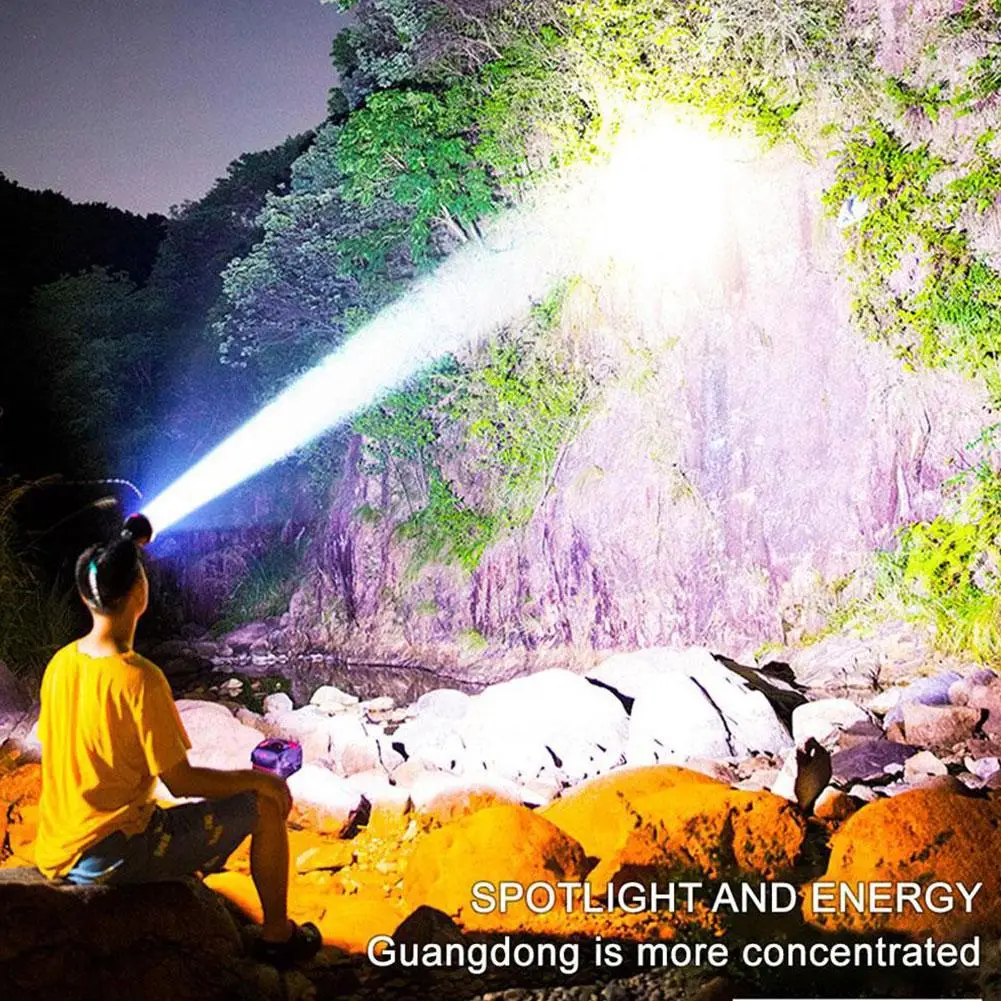 Super Bright Rechargeable High Power Headlamp High Brightness Emergency Charging Outdoor Light IP31 Waterproof Head Flashlight