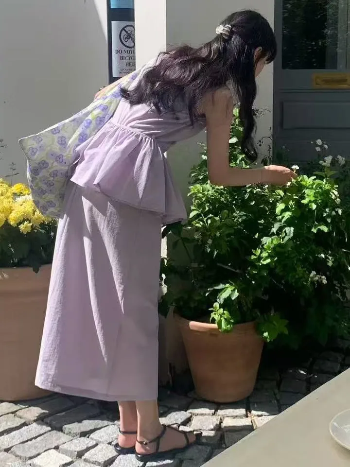 Korean Style Beautiful Sleeveless Women's Dress Set with Skirt Lightweight Mature Spring Autumn Winter Fashion Casual Dress