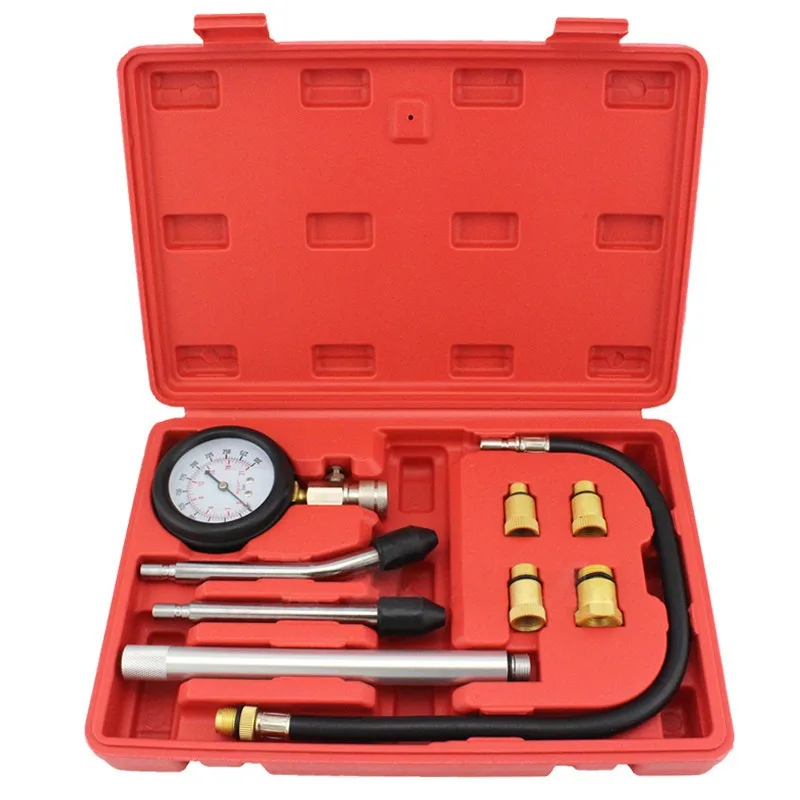 Suitable For Engine Cylinder Compression Tester Kit, Car Motorcycle Cylinder Pressure Gauge Diagnostic Tool