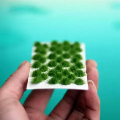 WJDG Modell Fältbakgrund Gräskluster Sandskärm DIY Handgjort Material Miniatyrlandskap 8 best sales dioramabakgrund - №5