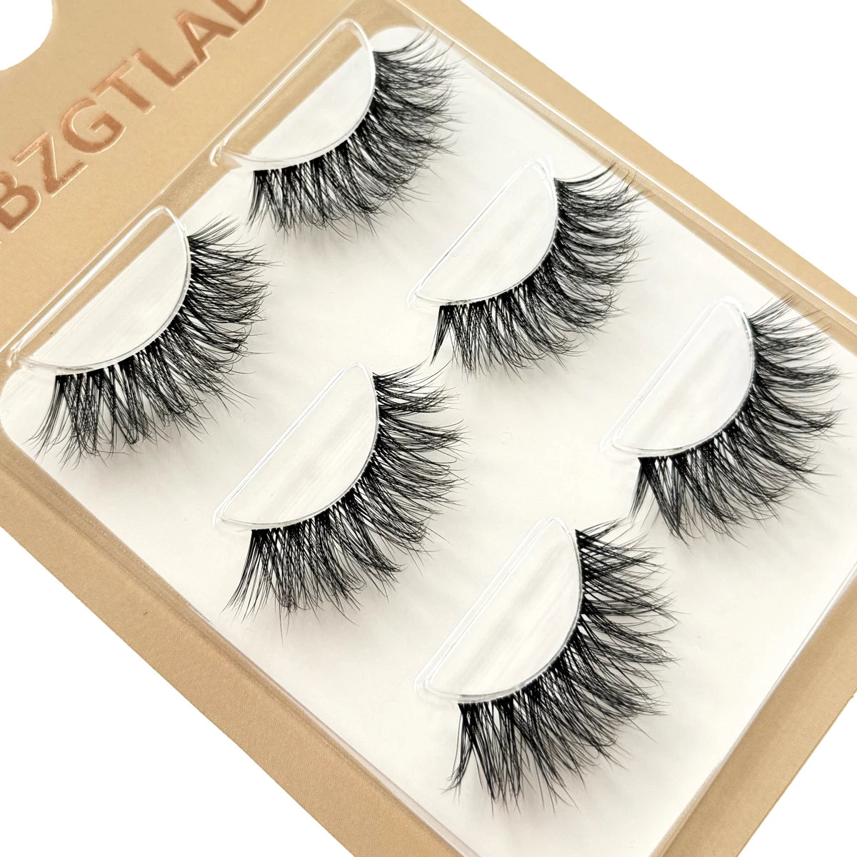 NEU 3 Paar 3D Nerz-Wimpern mit unsichtbarem Band, natürliche 5D Nerz-Wimpern, schwarze Nerz-Kunstwimpern, volle Wimpernbänder, wiederverwendbar – Detail 28