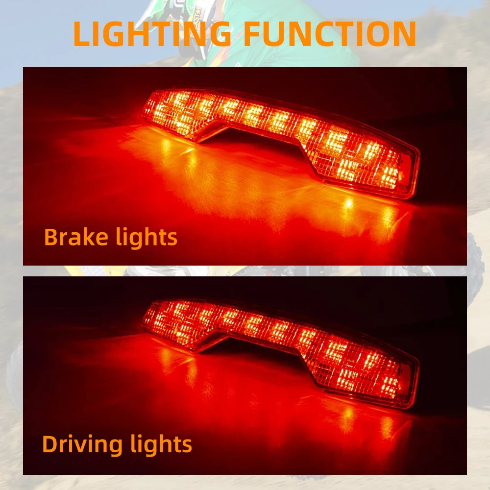 ATV LED Tail Light Assembly Rear LED Brake Light for Suzuki LT-R450 LT-R450(Z) LTR450 QUADRACER 2006 2007 2008 2009 2010 2011