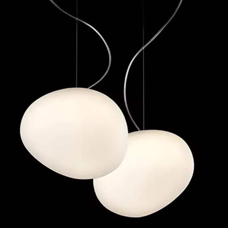 Irregular Pebble Pendant Light Creative linear small pendant lights For Villa  Bedroom cluster Staircase Hanging Lamp fixture