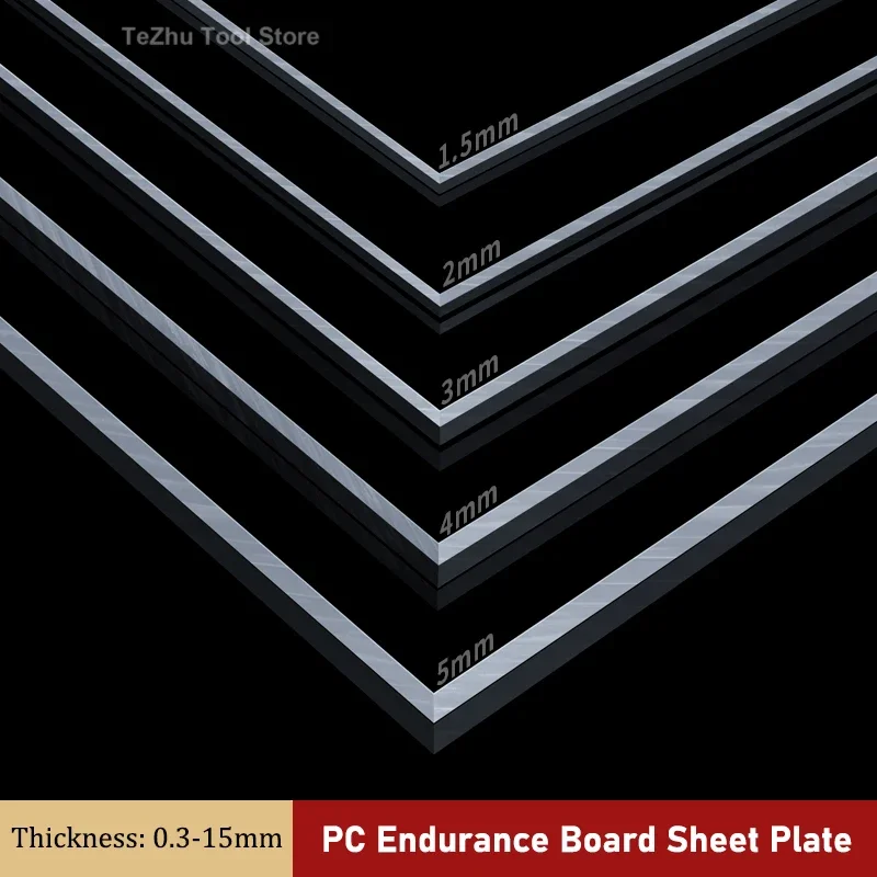 PC لوح التحمل ورقة سميكة 0.3-15 مللي متر لوحة بلاستيكية شفافة الغبار لوحة مزخرفة فيلم المظلة لوحة الإضاءة النهارية #4