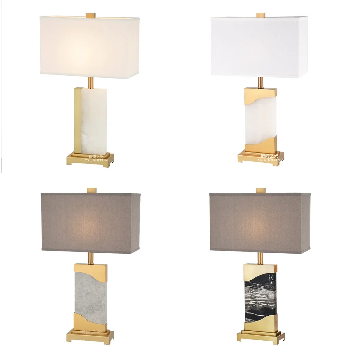 

Modern Luxury Living Room Bedroom Bed Study Furniture Hotel Grey Marble