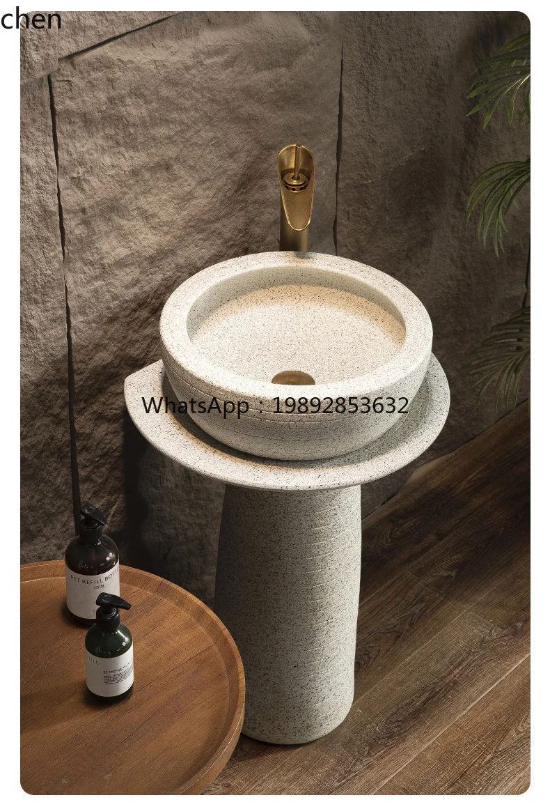 حوض عمود خارجي نوع عمود الفناء حوض غسيل خارجي نوع أرضية متكامل