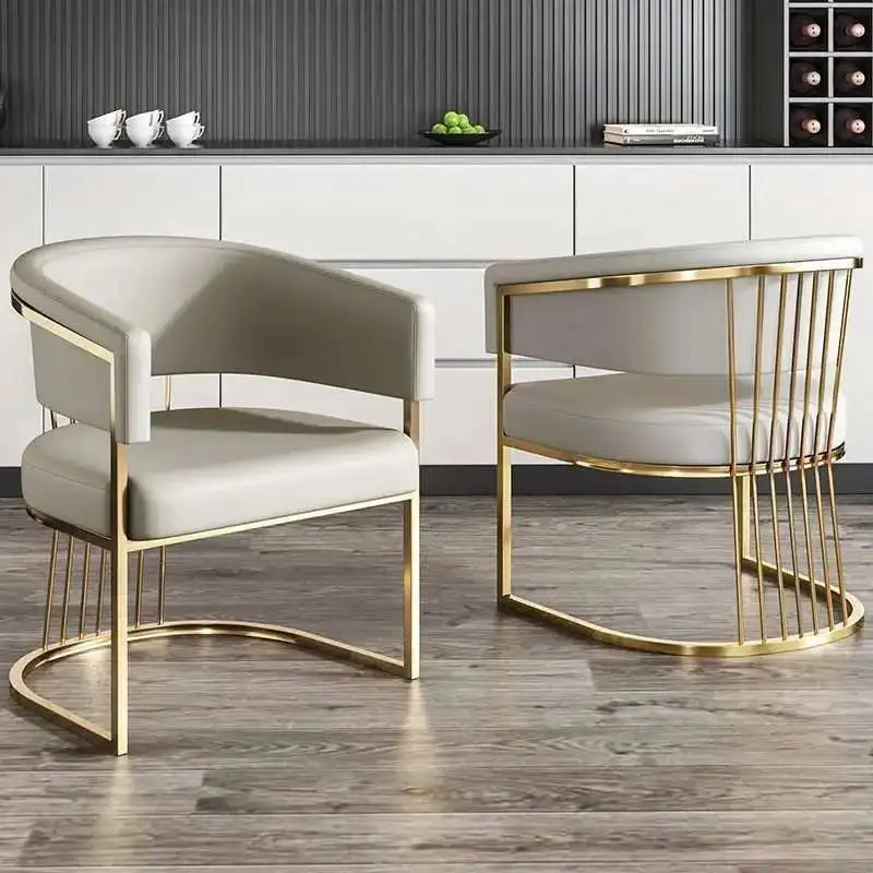 Modern Luxury Nordic High Dining Chairs Chairs Mobile Living Dining Room Arm Design Sillas Funky De Comedor Restaurant Furniture