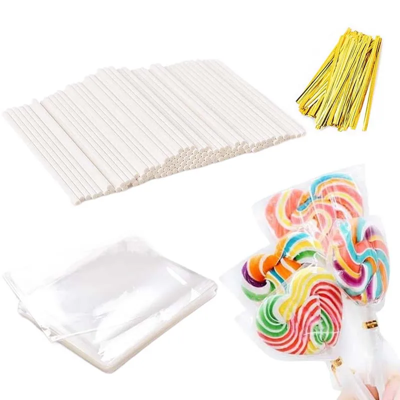 Palillos para piruletas, palitos para pasteles, accesorios para envoltorios de dulces, postres, soporte para pasteles, herramientas para hacer dulces TMZ