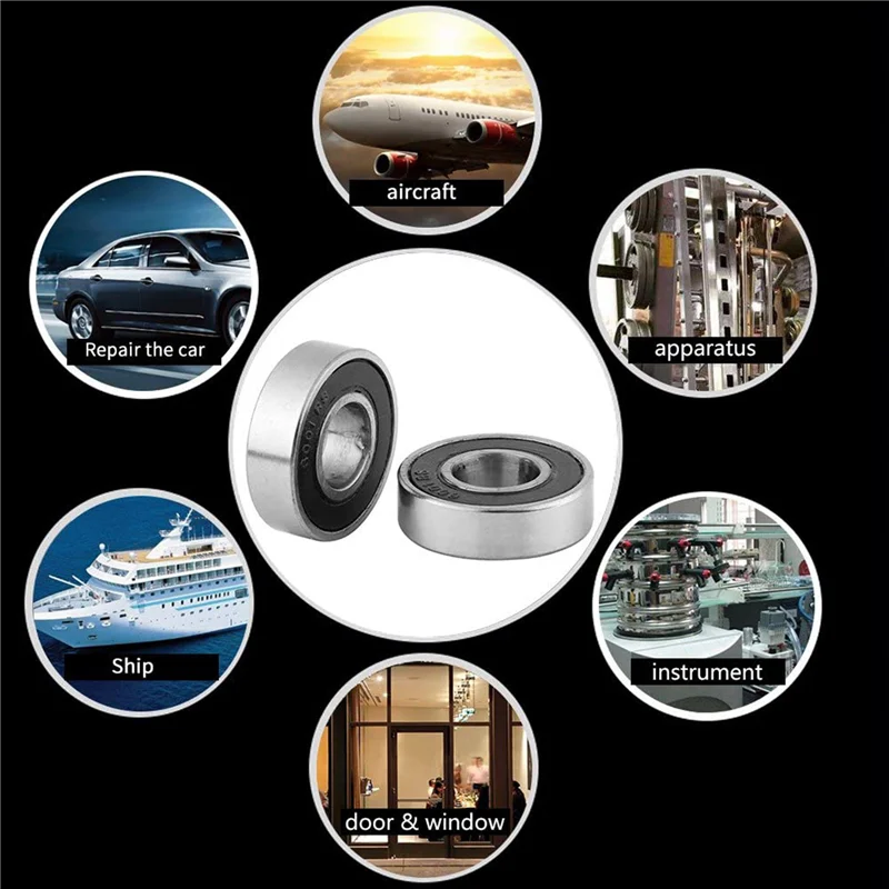 

BMBY-20 Pcs Ball Bearings Rolling Bearings Sealed Deep Groove Ball Bearings Bearing Steel 6001-2RS (12X28x8mm)