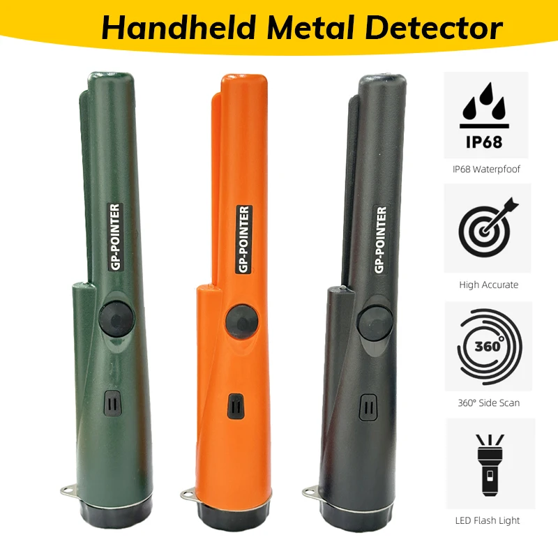 Metal Detector High-precision Hand-held Positioning Rod Outdoor Detector Waterproof Underground Treasure Hunter