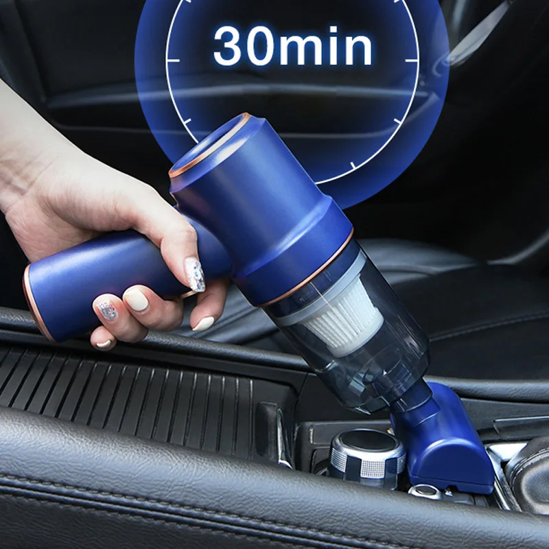 Sem fio handheld aspirador de pó para um carro escritório em casa máquina limpeza poeira lixo absorver 9000pa portátil mini aspirador