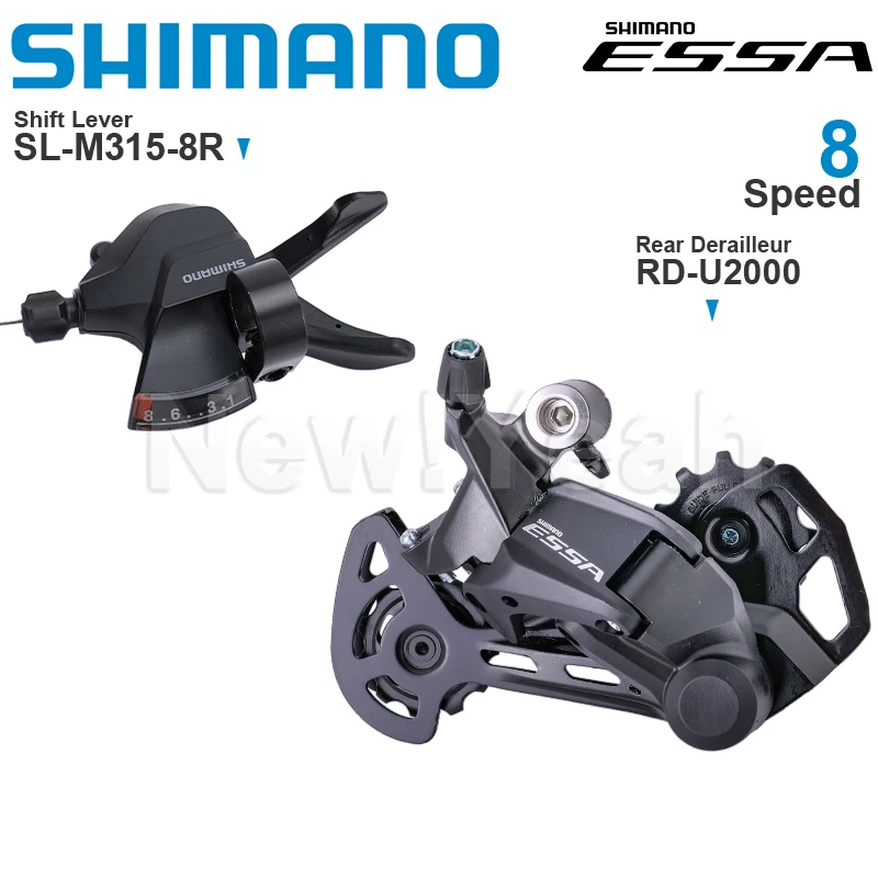 AliExpress Shimano SHIMANO ESSA U2000 M315 8 speed groupset REAR DERAILLEUR RD-U2000 and Shifter SL-M315-8R Original Parts