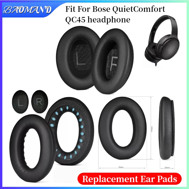 

Earphone pads For Bose QuietComfort QC45 replacement Earpads headphones Earmuffs Soft Sponge Protein