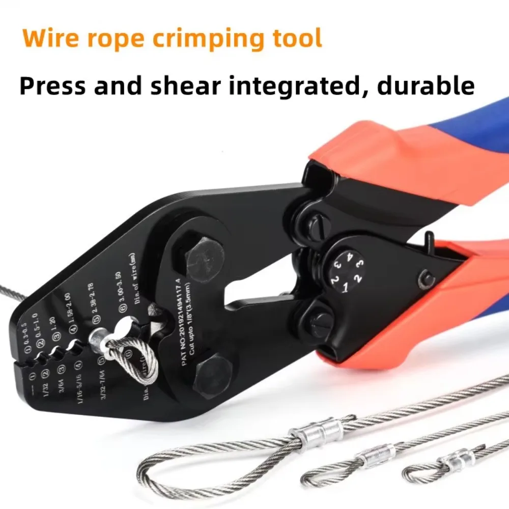 Crimping tool crimper wire cutter wire rope cutting tool 60# steel