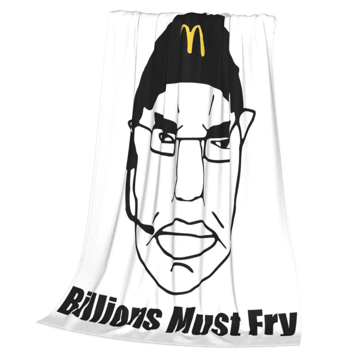 CHUD Billions Must Fry Blankets Soft Warm Flannel Throw Blanket Cover for Bed Living room Picnic Travel Home Couch