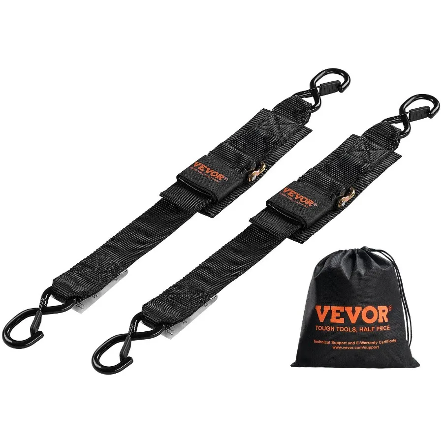 

Retractable Ratchet Straps Tie Down Straps 2 in x 2 ft for Boat 2 Pack