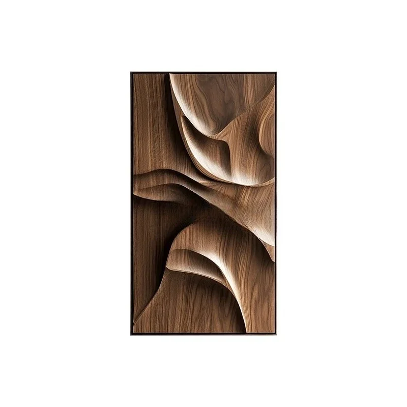 3D three-dimensional living room decorative painting light luxury abstract two high-level background wall hanging painting
